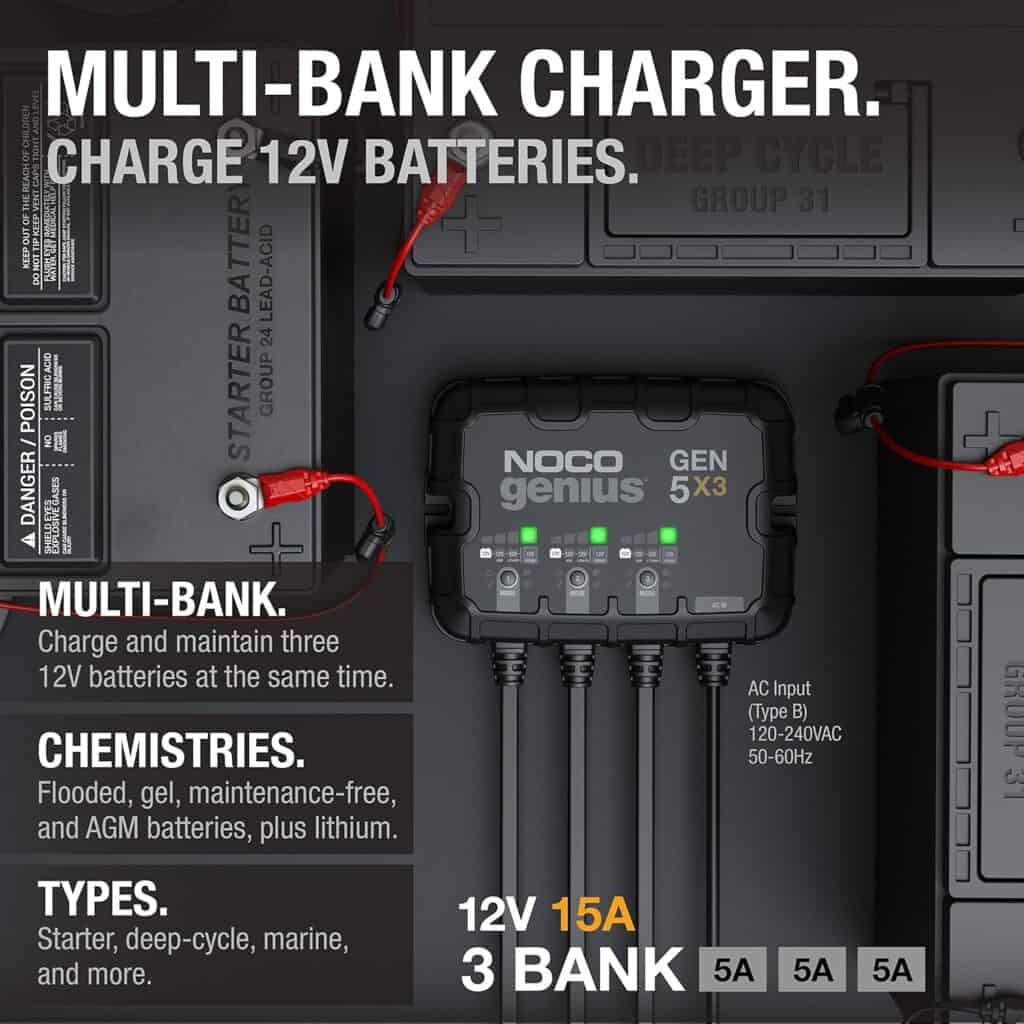 Noco Genius Gen5X3 Marine battery Charger